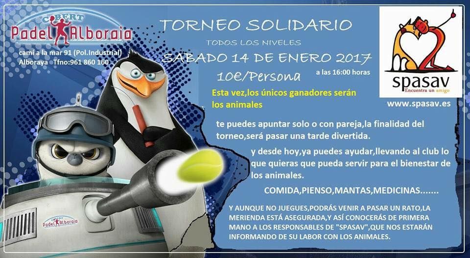 TORNEO SOLIDARIO DE PADEL